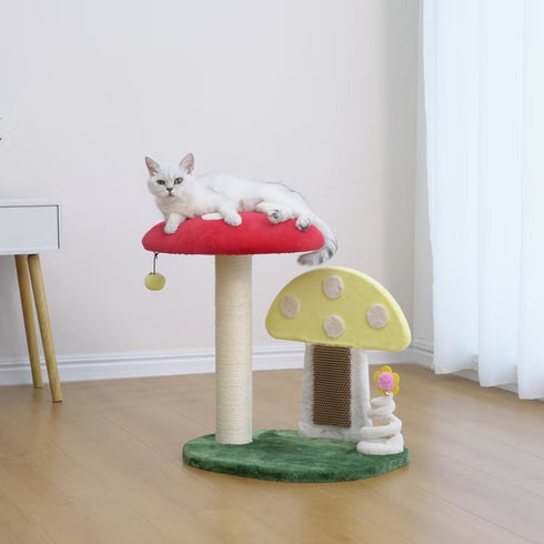 PetPals Moultire 2 Level Cat Tree & Scratcher